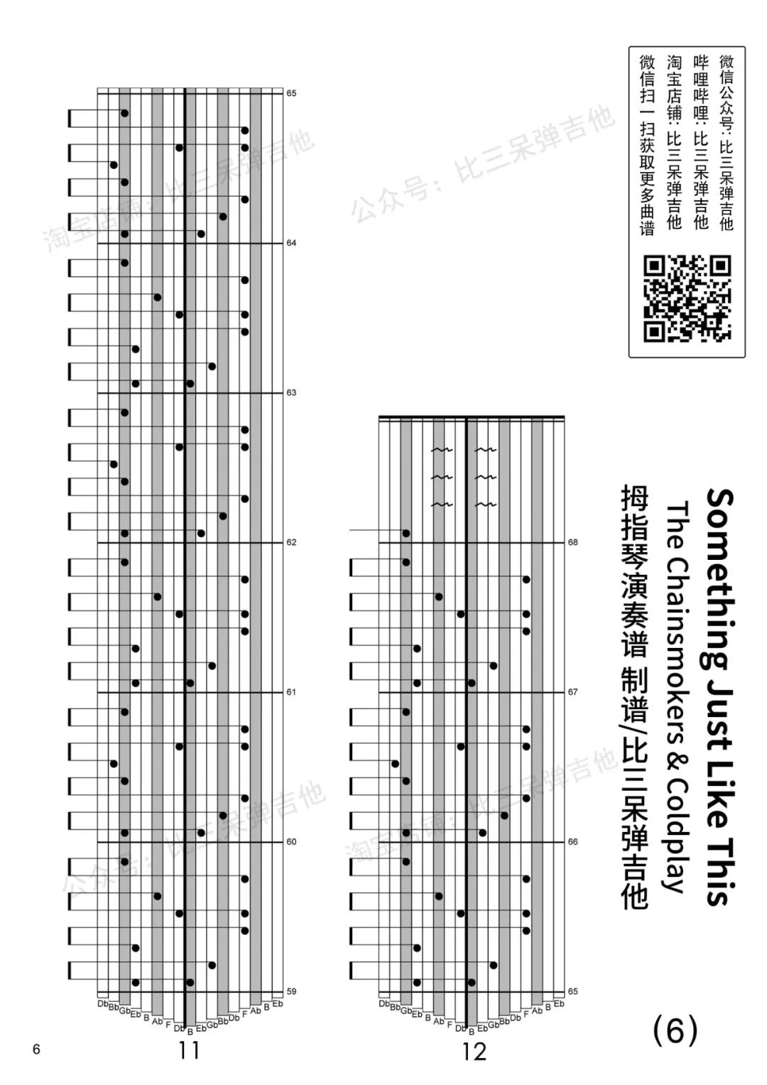 Something Just Like This Kalimba Tabs Kalimba Tribe